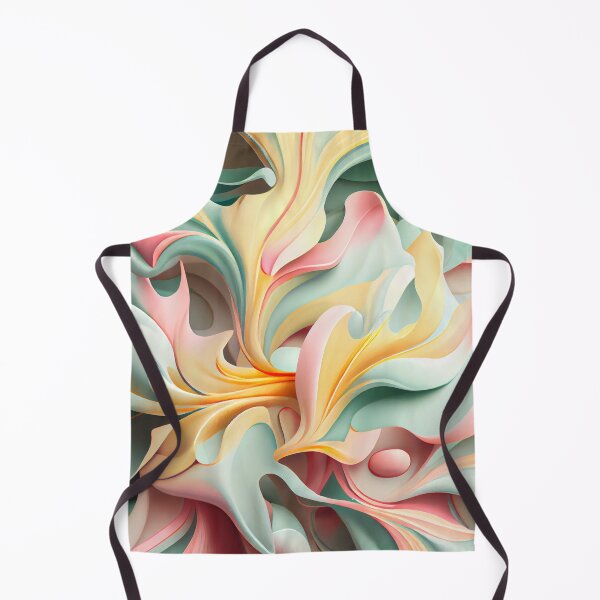 Aperçu de l'œuvre Fluid Pastel Floral Pattern Digital Painting créée et vendue par CodeAndColors.
