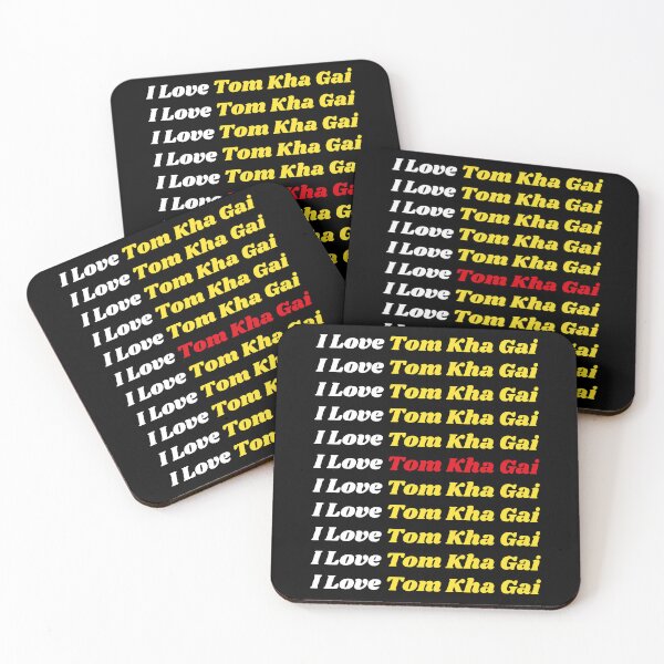 Item preview, Comida tradicional tailandesa 'I Love Tom Kha Gai': delicioso diseño basado en texto designed and sold by Ridiculam Toga.