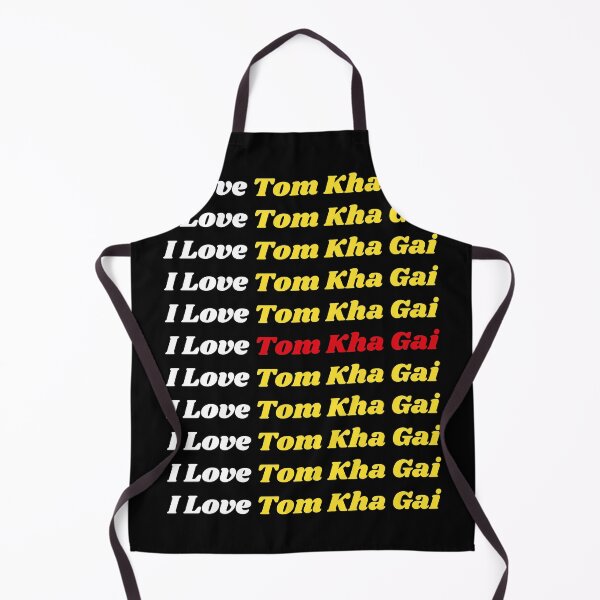 Item preview, 'I Love Tom Kha Gai' Thai Traditional Food - Delicious Text Based Design designed and sold by Ridiculam Toga.