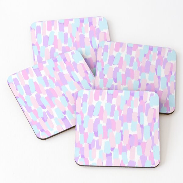 Item preview, Spring Pastels, Abstract, Blue, Lilac Purple and Pink Paint Brush Effect designed and sold by OneThreeSix.