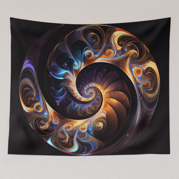 Item preview, Dazzling Enigma Swirl Digital Painting designed and sold by CodeAndColors.