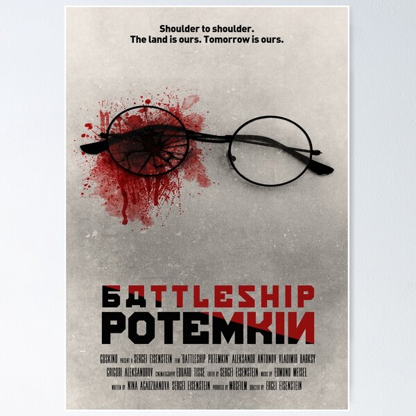 Item preview, Battleship Potemkin by Sergei Mikhailovich Eisenstein, 1925. Russian classic silent drama minimalist movie art designed and sold by cinemadnesshirt.