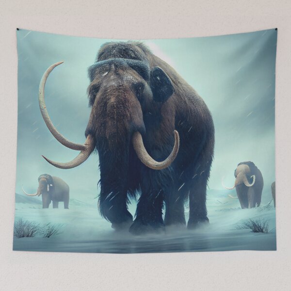 Item preview, Ambition in a Flurry of Mammoths Digital Painting designed and sold by CodeAndColors.