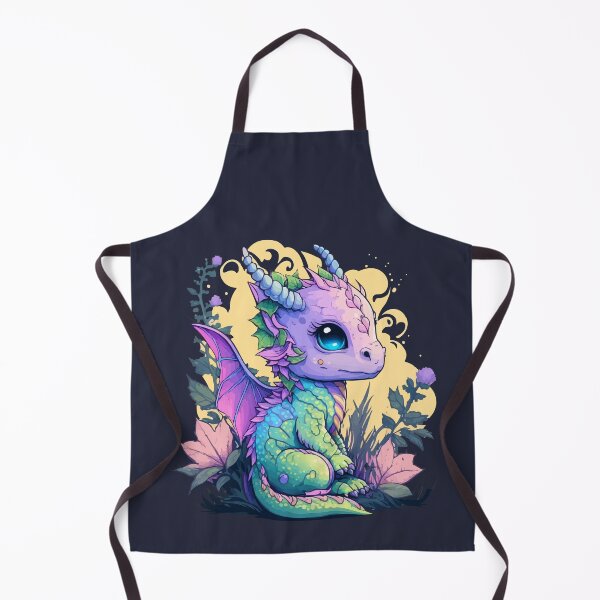 Item preview, Adorable Kawaii Purple Dragon designed and sold by ArtBoulevard.