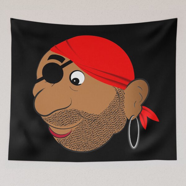 Item preview, Face, men, pirate, illustration, cartoon, doodle, humor designed and sold by Ihor Ivanov.