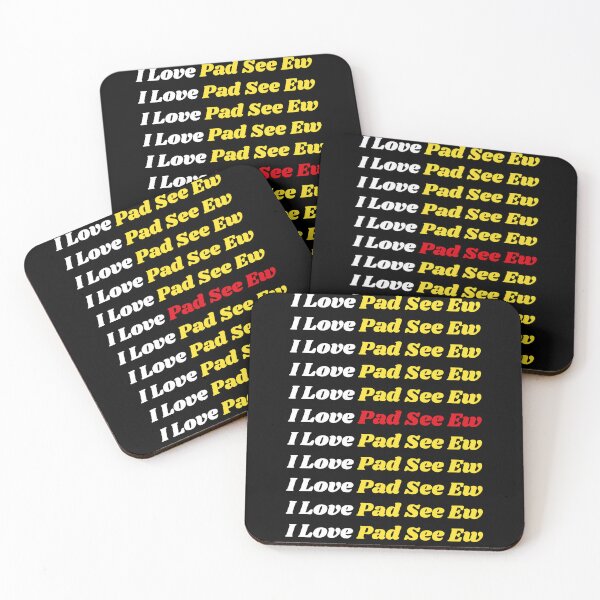 Item preview, Comida tradicional tailandesa 'I Love Pad See Ew': delicioso diseño basado en texto designed and sold by Ridiculam Toga.