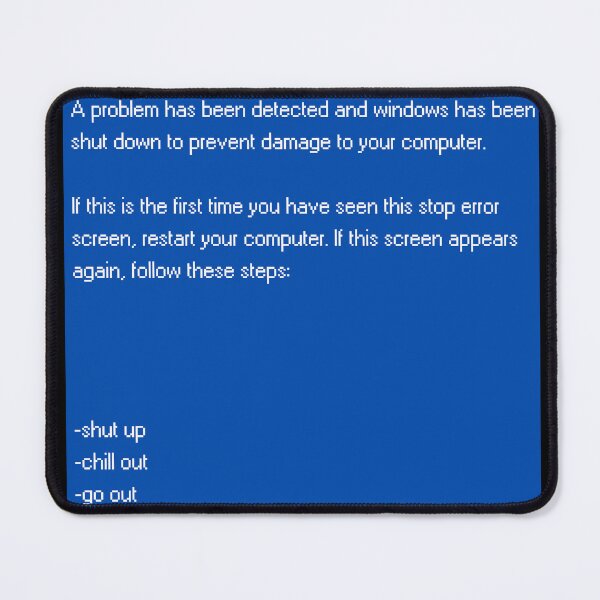 Item preview, Windows blue screen Error sign funny designed and sold by BigBasement.
