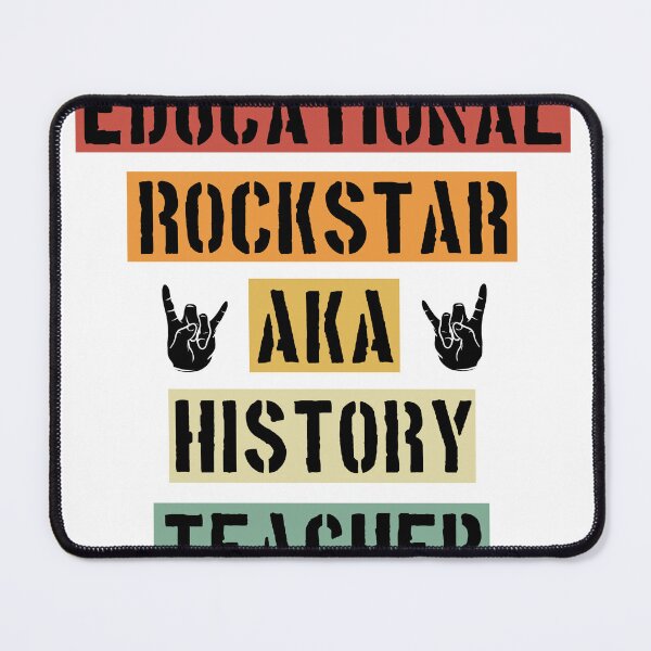 Item preview, Educational Rockstar Aka Teacher - Retro History Teacher designed and sold by NewDayDesigns.