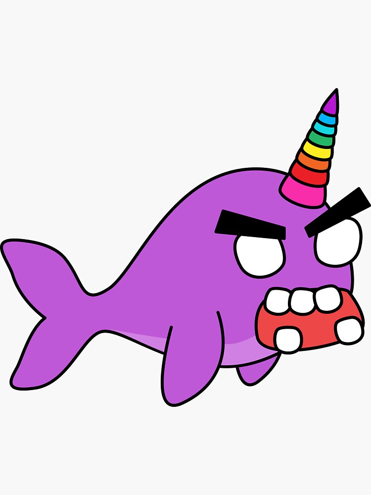 angry zombie narwhal by shortstack