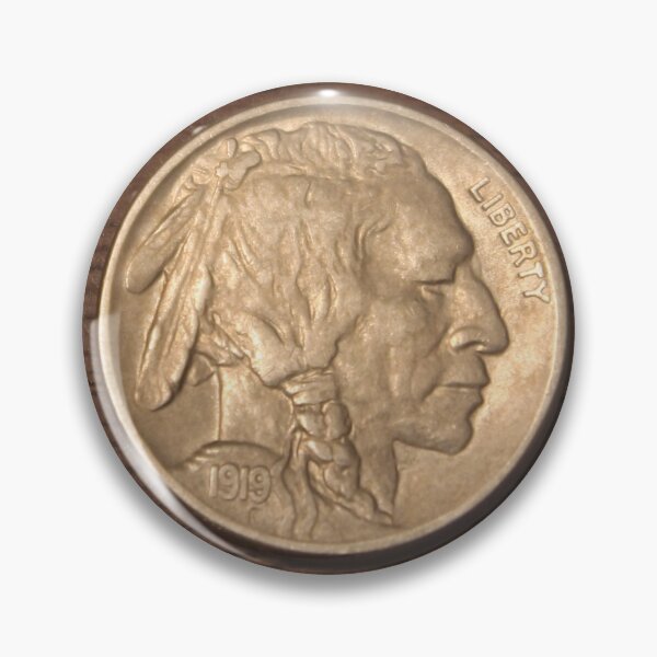 Item preview, 1919 Buffalo Nickel designed and sold by coinsxcrochet.