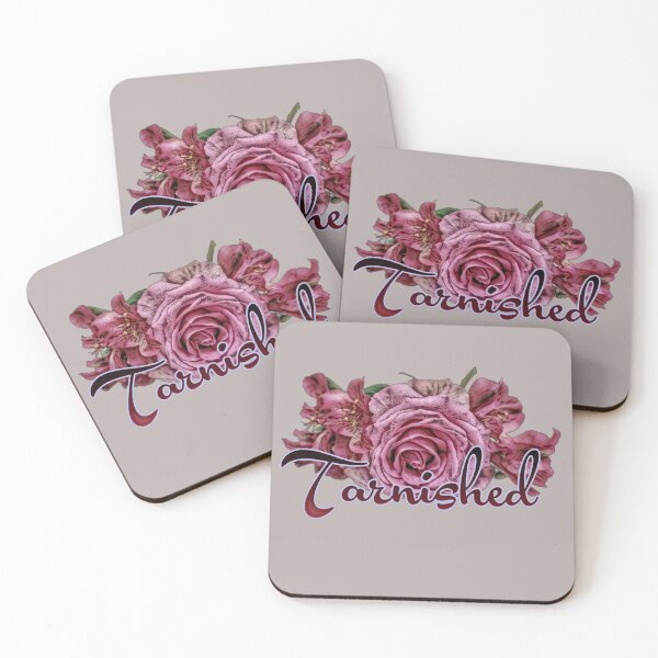 Item preview, tarnished pink rose bouquet for the anti-Valentine | grey gray pink designed and sold by DigitalEurydice.