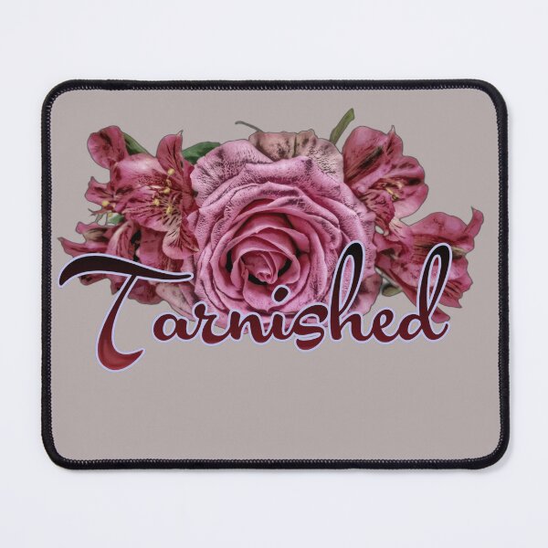 Item preview, tarnished pink rose bouquet for the anti-Valentine | grey gray pink designed and sold by DigitalEurydice.