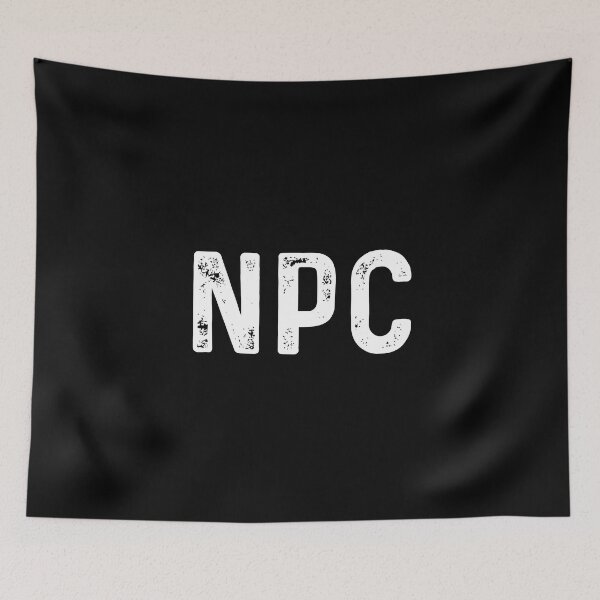 Item preview, NPC Funny Gamer Nerd Non Player Character Meme designed and sold by cimibaka25.