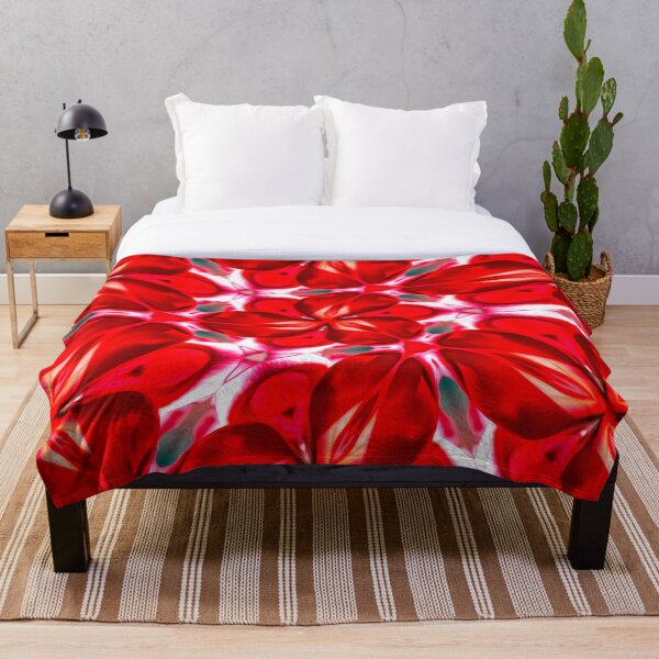 Aperçu de l'œuvre Modèle de Plumeria de fleur rouge créée et vendue par Patternflower.