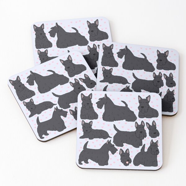 Item preview, Scottish terrier cute illustration pattern  designed and sold by Yarafantasyart.