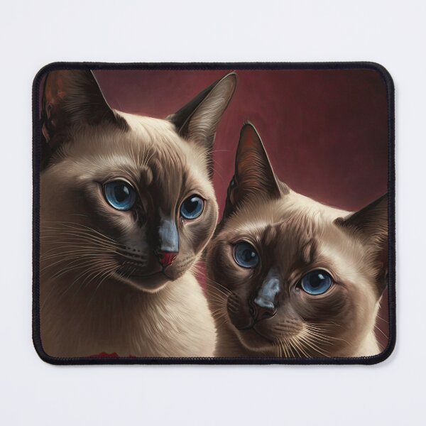 Item preview, Valentines Siamese Love Cats and Flowers 4 designed and sold by idreamaboutcats.