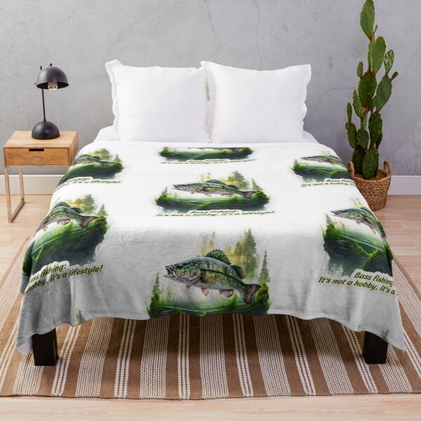 Item preview, Bass fishing on the lake with sayings designed and sold by pixeldizajn.