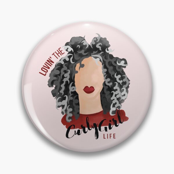 Item preview, Loving the Curly Girl Life (Gray) designed and sold by Curly-Cuties.