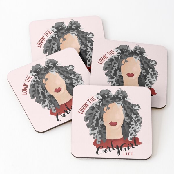 Item preview, Loving the Curly Girl Life (Gray) designed and sold by Curly-Cuties.