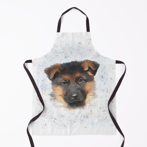 Item preview, Adorable German Shepherd Puppy Art designed and sold by TrendyArtPrints.