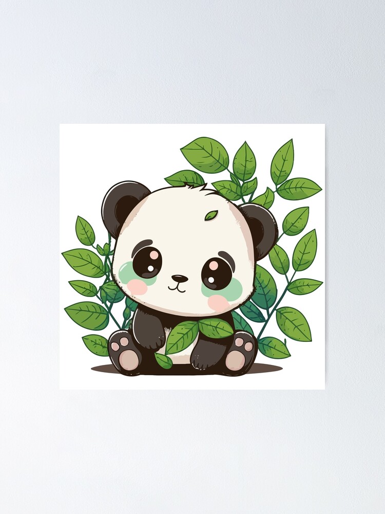 Super cute panda doodles! This chibi panda drawing is so kawaii!