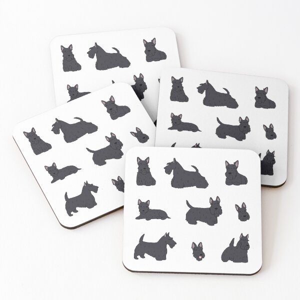 Item preview, Scottish terrier cute illustration pack designed and sold by Yarafantasyart.