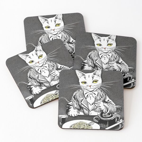 Item preview, Cat Eating Spaghetti designed and sold by roleshop.