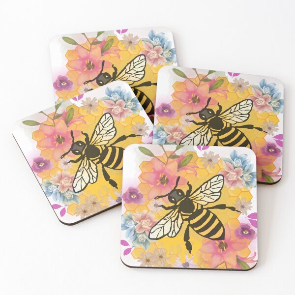 Item preview, My design for bee lovers, honey and roses designed and sold by Dilashopp.