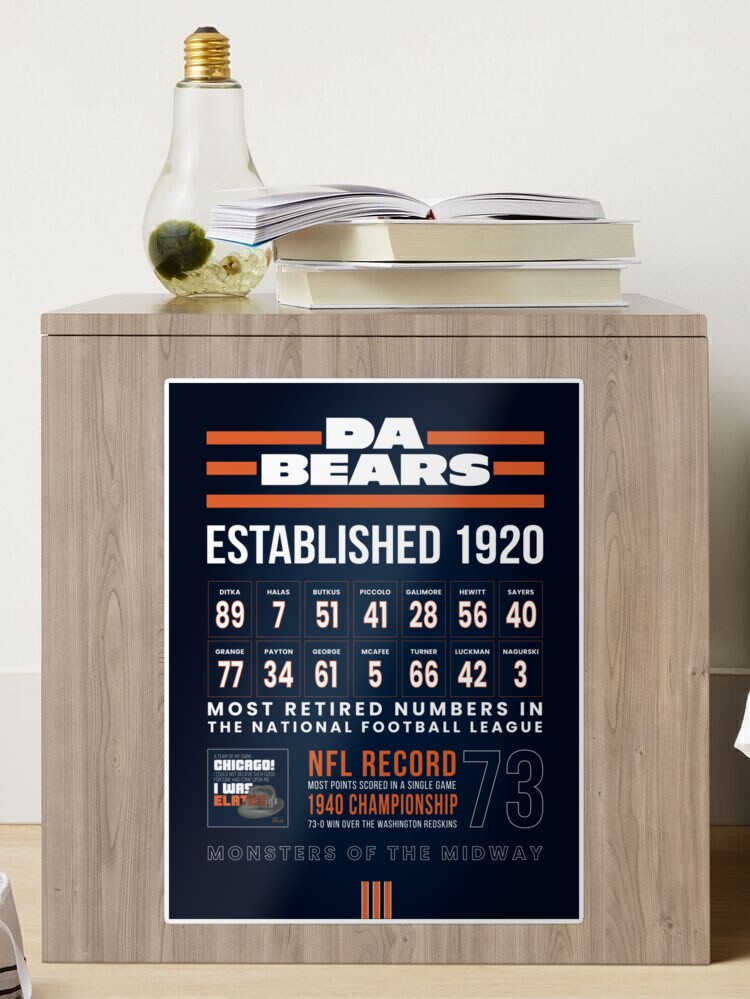 Chicago Bears 1936 Home Schedule Poster by Big 88 Artworks - Pixels