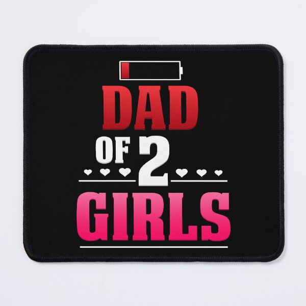Item preview, Dad of 2 Girls Father’s Day Empty Battery Funny designed and sold by StrongShirts.