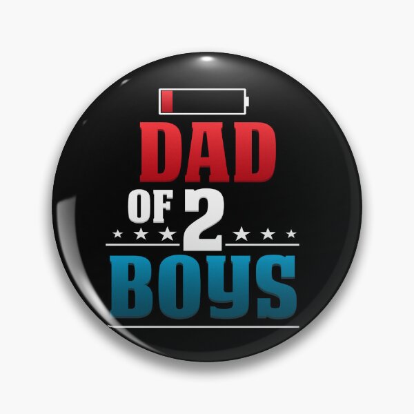 Item preview, Dad of 2 Boys Father’s Day Empty Battery Funny designed and sold by StrongShirts.