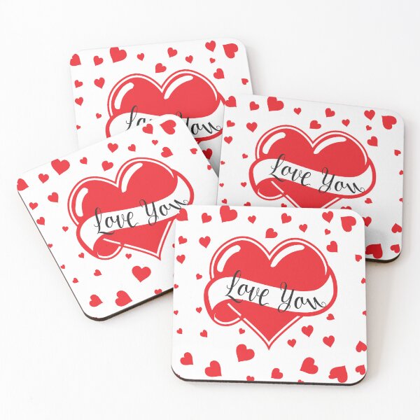 Item preview, Love You - Alternative Valentines, Hearts, red, February designed and sold by jhojho.