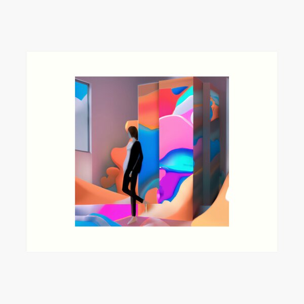 Entering The Metaverse Art Print