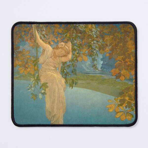 Item preview, Maxfield Parrish. Daydreams_girl on a swing. designed and sold by likiska.