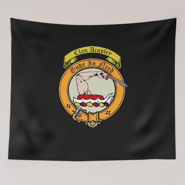 Item preview, Ainsley Clan Surname crest designed and sold by BagTown Clans.
