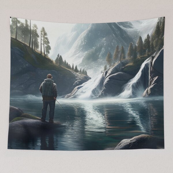 Item preview, Fishing in the Falls designed and sold by D3monic.