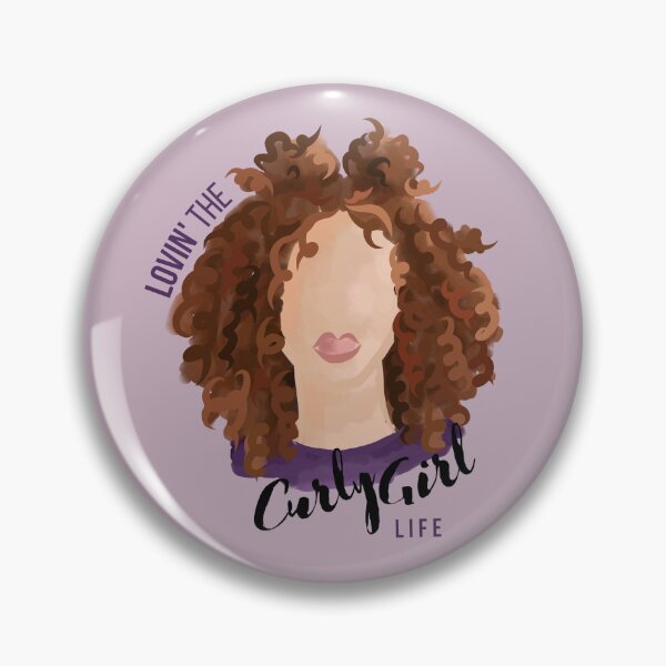 Item preview, Loving the Curly Girl Life (Brown) designed and sold by Curly-Cuties.