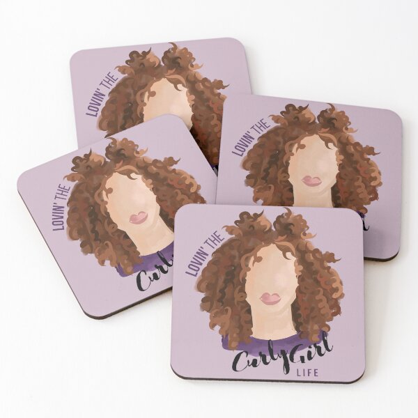Item preview, Loving the Curly Girl Life (Brown) designed and sold by Curly-Cuties.