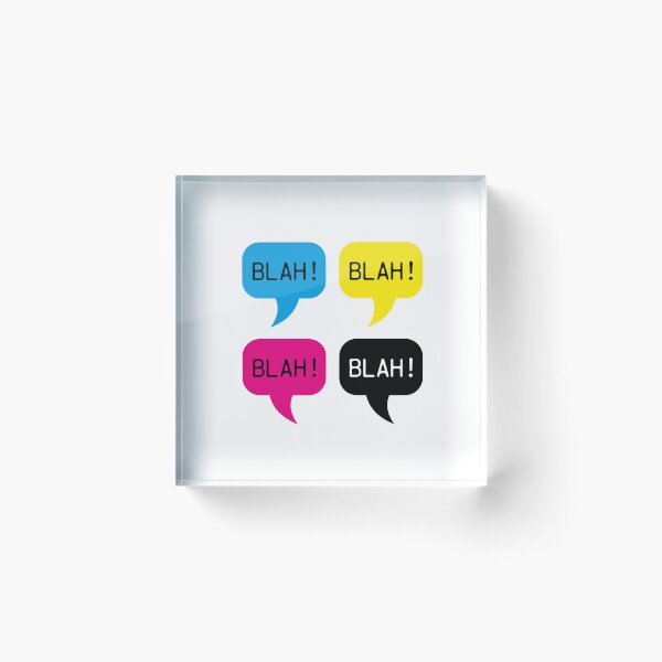 Item preview, Process Color speech bubbles - cmyk - cyan, magenta, yellow, black designed and sold by SirenSeventyOne.