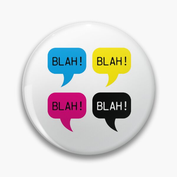 Item preview, Process Color speech bubbles - cmyk - cyan, magenta, yellow, black designed and sold by SirenSeventyOne.