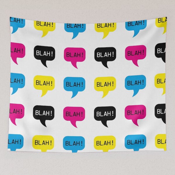 Item preview, Process Color speech bubbles - cmyk - cyan, magenta, yellow, black designed and sold by SirenSeventyOne.
