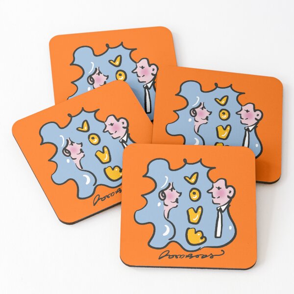 Item preview, Valentines edition, about time u go on a date (orange) designed and sold by Doodbods.