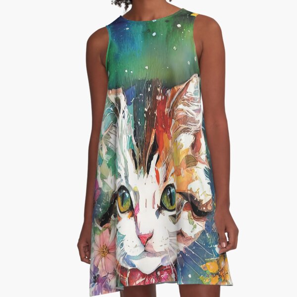 Artikel-Vorschau von Flower-Power-Katze, designt und verkauft von asandtrout.
