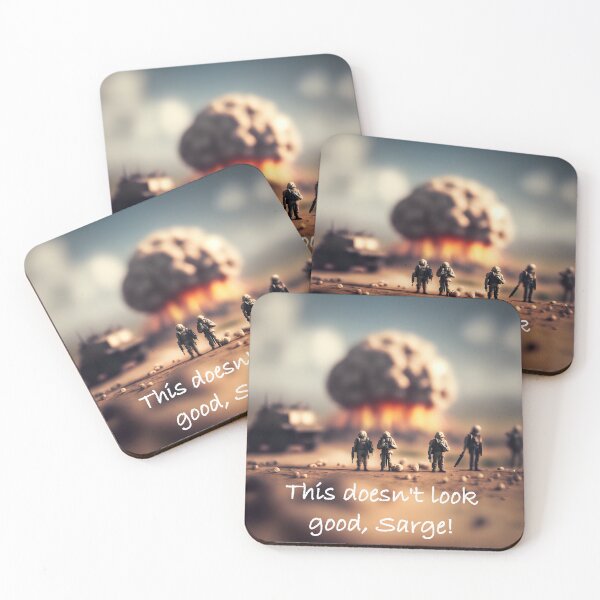 Item preview, Military humour sticker - "This doesn't look good, Sarge!" designed and sold by Glenn Slingsby.
