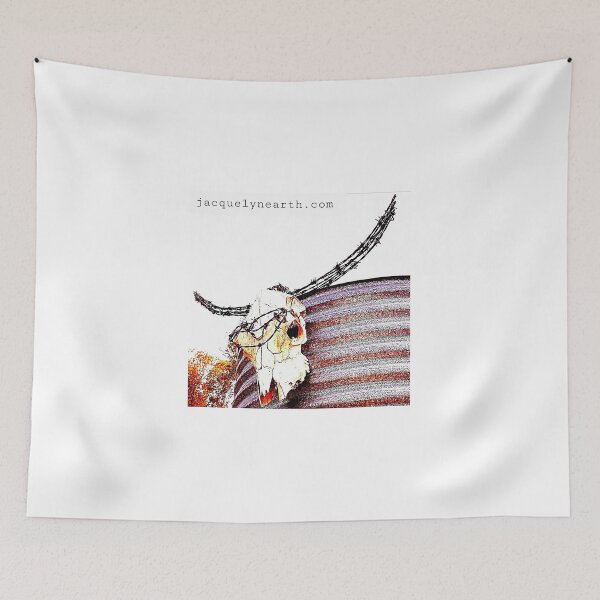 Item preview, Cow Skull with Barbed Wire Horns designed and sold by jacquelynearth.
