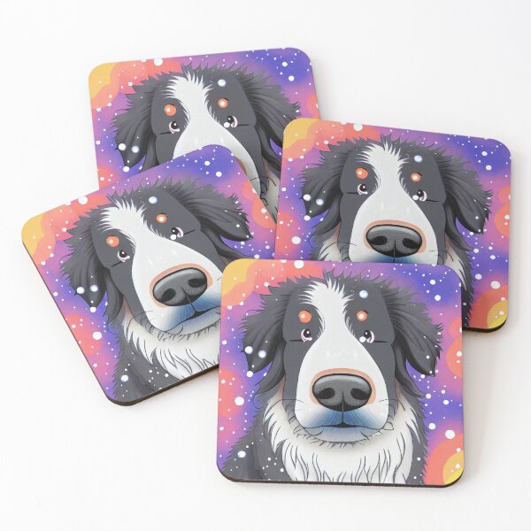 Item preview, Colorful digital portrait of Bernese Mountain Dog designed and sold by AlbertandOlly.