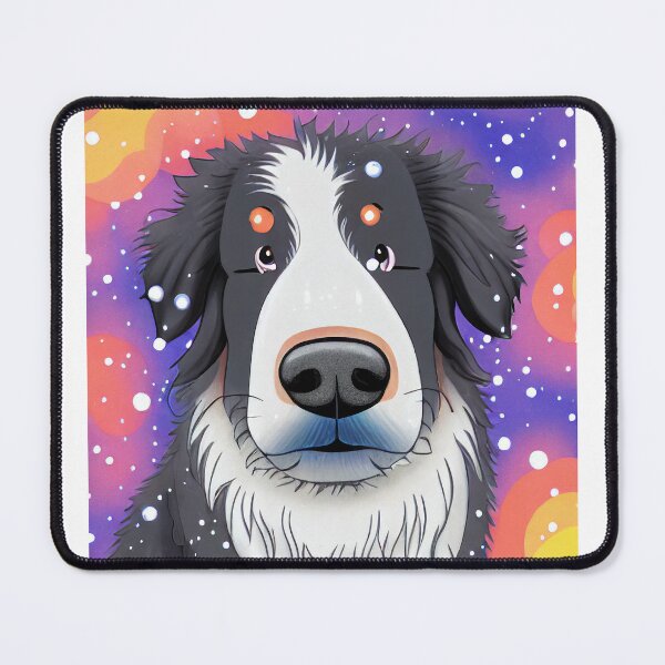 Item preview, Colorful digital portrait of Bernese Mountain Dog designed and sold by AlbertandOlly.