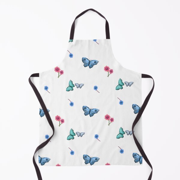 Item preview, Blue Butterfly and Spring Flowers | Pattern designed and sold by dcspaceuk.