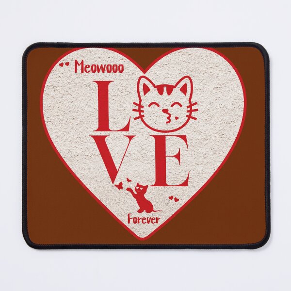 Item preview, Meow Love Forever My Cat My Valentine  designed and sold by Swati Sucharita.