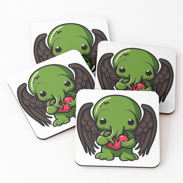 Item preview, Kawaii cthulhu eats the heart designed and sold by gitarus.